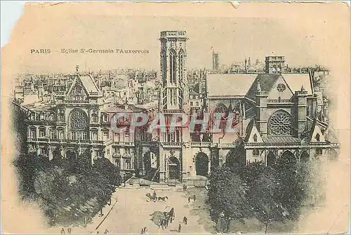 Cartes postales Paris Eglise St Germain l'Auxerrois