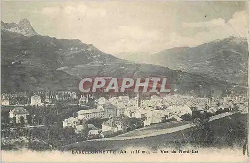 Cartes postales Barcelonnette Vue du Nord Est