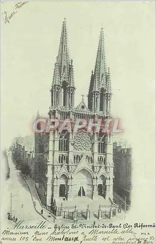 Cartes postales Marseille Eglise St Vincent de Paul (Les Reformes) (carte 1900)
