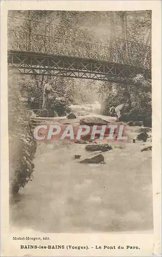 Cartes postales Bains les Bains (Vosges) Le Pont du Parc