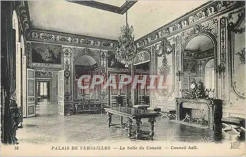 Ansichtskarte AK Palais de Versailles La Salle du Conseil