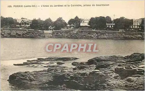 Cartes postales Pornic (Loire Inf) L'Anse du Jardinet et la Corniche prises de Gourmalon