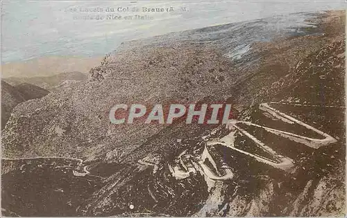 Cartes postales Les Lacets du Col de Braue (A M) Boule de Nice en Italic