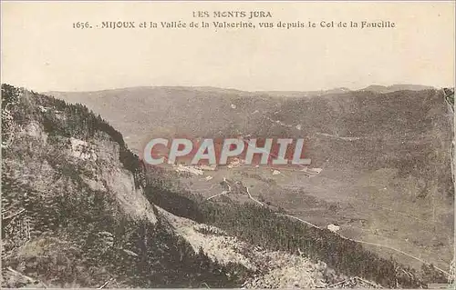 Cartes postales Les Monts Jura Mijoux et la Vallee de la Valserine vus depuis le Col de la Faucille