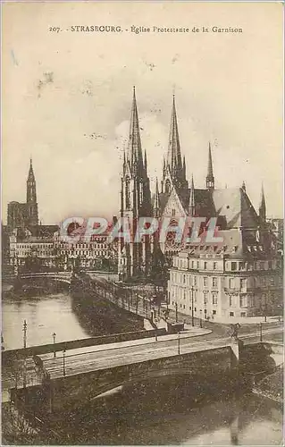 Ansichtskarte AK Strasbourg Eglise Protestante de la Garnison