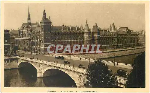 Cartes postales Paris Vue vers la Conciergerie
