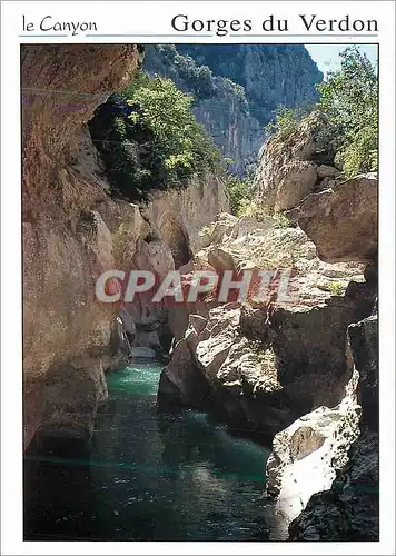 Moderne Karte Gorges du Verdon Sites de Provence Le Canyon