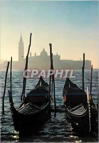 Moderne Karte Venezia Quai S Marco Bateaux