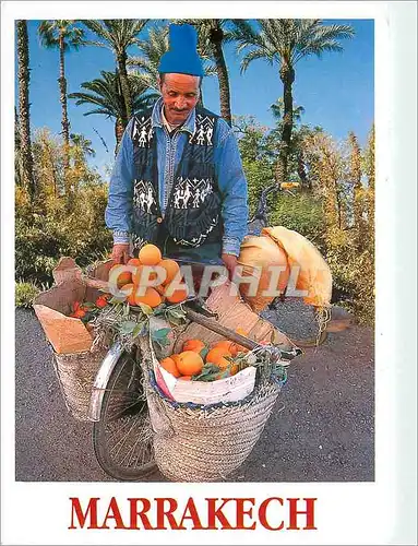 Cartes postales moderne Marrakech (Maroc) Vendeur Ambulant d'Orange