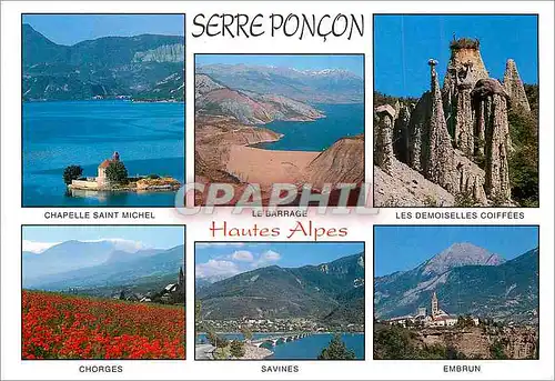 Cartes postales moderne Serre Poncon Hautes Alpes La de Serre Pancon et ses Curiosites Touristiques