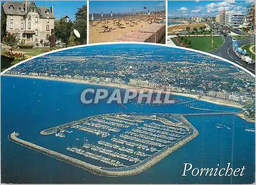 Cartes postales moderne Pornichet (Loire Atlantique) La Cote d'Armour Couleurs de Bretagne La Plage le port en eau Pronf