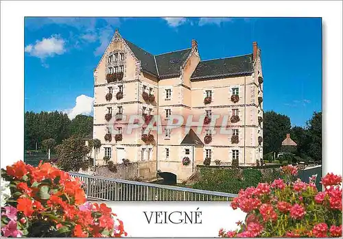Moderne Karte Veigne Val de l'Indre (Indre et Loire) Le Moulin de Veigne (XIXe Siecle)