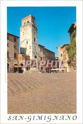 Cartes postales moderne San Gimignano Piazza della Cisterna