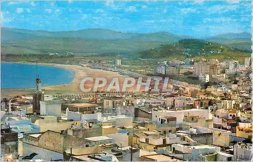 Cartes postales moderne Tanger La Plage vue de la Kasbah