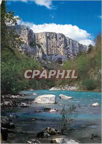 Moderne Karte Lumiere et Beaute des Gorges de Verdon Les Falaises de l'Escales vues du Sentier Martel