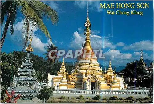 Moderne Karte Thailand Mae Hong Son Wat Ching Klang