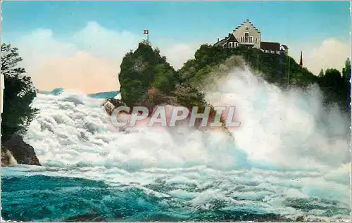 Moderne Karte Rheinfall und Schloss Laufen