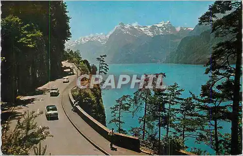 Cartes postales moderne Axenstrabe am Vierwaldstattersee mit Gitschen und Urirotstock