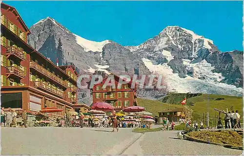 Cartes postales moderne Kleine Scheidegg (2064 m) mit Eiger (3975 m) und Monch (4015 m)