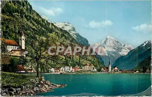 Cartes postales moderne Flaelen am Vierwaldstattersee mit Bristanstock (3074 m)