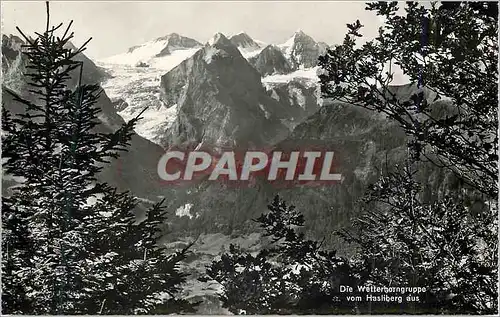 Cartes postales moderne Die Wetterhorngruppe von Hasliberg aus