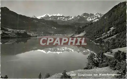 Cartes postales moderne Lungernsee mit Wetterhorngruppe