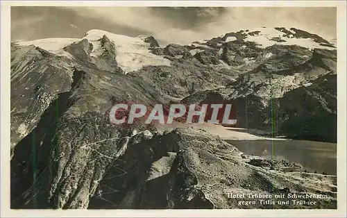 Cartes postales moderne Hotel Trubsee mit Schwebebadrn gegen Titlis und Trubsee