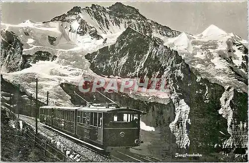 Moderne Karte Jungfraubahn Train Funiculaire