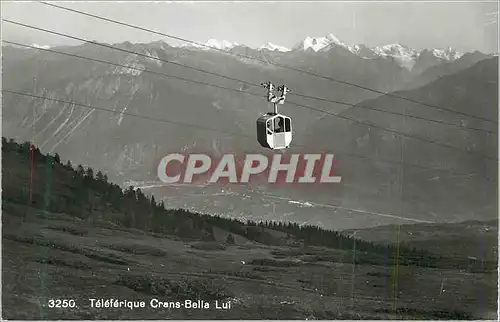 Cartes postales moderne Teleferique Crans Bella Lui