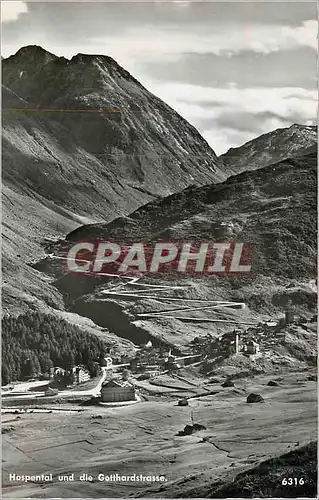 Cartes postales moderne Hospental und die Gotthardstrasse