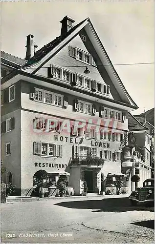 Moderne Karte Andermatt Hotel Lowen