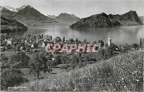 Cartes postales moderne Vitznau am Vierwaldstattersee mit Stanserhorn u Burgenstock