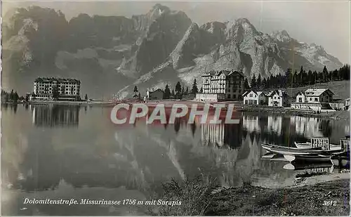 Moderne Karte Dolomitenstrabe Missurinassee 1756 m mit Surapis