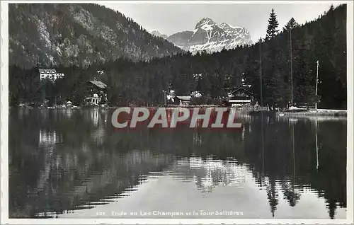 Cartes postales moderne Lac Champex et la Tour