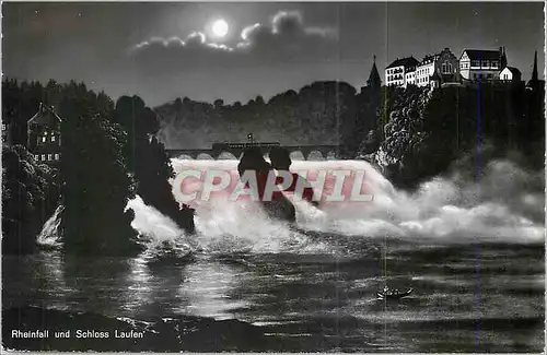 Cartes postales moderne Rheinfall und Schloss Laufen