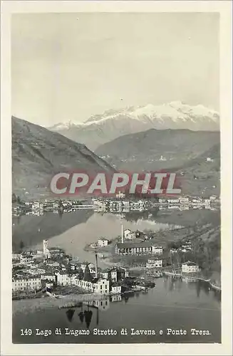 Cartes postales moderne Lago di Lugano Stretto di Lavena e Ponte Tresa