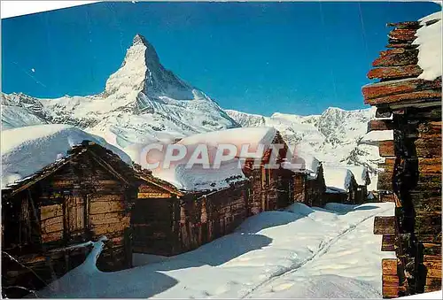 Cartes postales moderne Zermatt Eggenalp mit Matterhorn