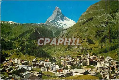 Cartes postales moderne Zermatt 1616 m Matterhorn Mt Cervin 4477 m