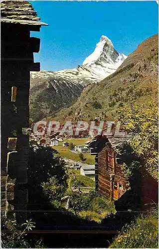 Cartes postales moderne Zermatt mit Matterhorn 4477 m