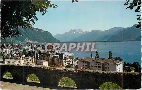 Cartes postales moderne Montreux Vue Generale et les Dents du Midi