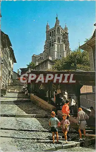 Cartes postales moderne Lausanne La Cathedrale