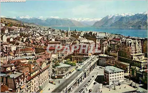 Cartes postales moderne Lausanne Ouchy Vue aerienne