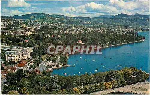 Cartes postales moderne Lausanne Ouchy Vue Generale aerienne