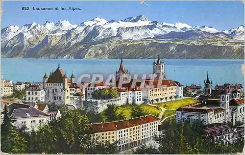 Cartes postales moderne Lausanne et les Alpes