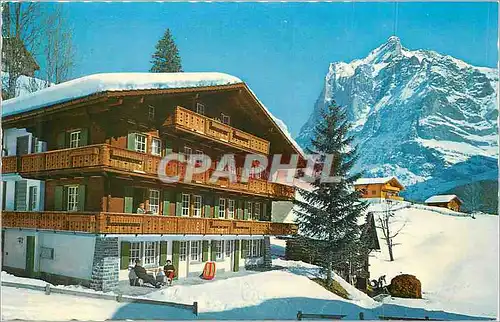 Moderne Karte Grindelwald Wetterhorn