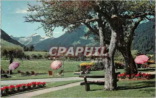 Cartes postales moderne Jardin Park Hotel Reuteler Gstaad avec Oldenhorn