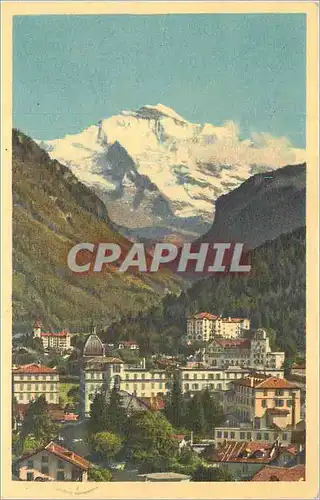 Cartes postales moderne Interlaken mit Jungfrau