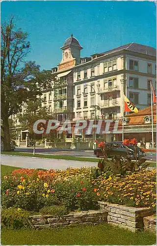Cartes postales moderne Interlaken Hoheweg mit Hotel Schweizerhof
