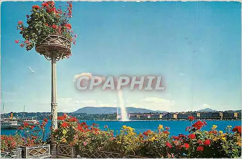 Cartes postales moderne Geneve La Rade et le Jet d'Eau