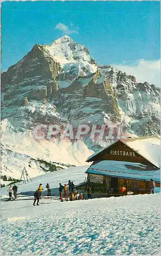 Cartes postales moderne Grindelwald Fist (2168 m) Wetterhorn (3703 m)